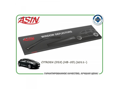 Дефлекторы окон (к-т 4шт.) (CT DS5 HB 2011-)/ASIN.DK2424 ASIN от ASIN Дефлекторы окон (к-т 4шт.) (CT DS5 HB 2011-)/ASIN.DK2424 ASIN