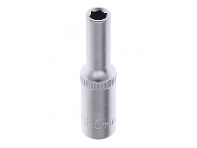 головка торцевая 6-гранная 1/4dr. удлиненная 5мм от AV STEEL головка торцевая 6-гранная 1/4dr. удлиненная 5мм