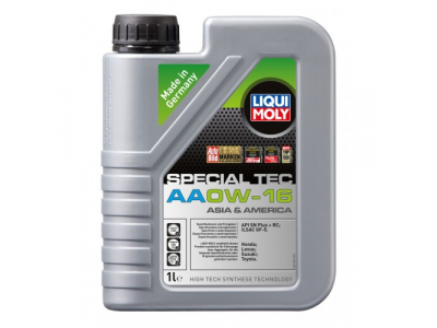НС-синтетическое моторное масло Special Tec AA 0W-16 от LIQUI MOLY НС-синтетическое моторное масло Special Tec AA 0W-16